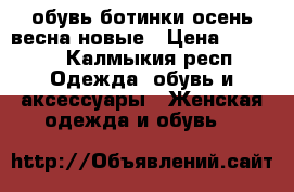 обувь-ботинки осень-весна.новые › Цена ­ 1 500 - Калмыкия респ. Одежда, обувь и аксессуары » Женская одежда и обувь   